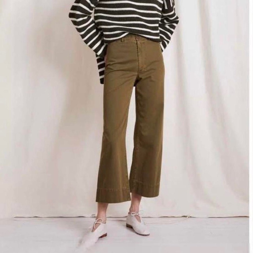 apiece apart cropped wide leg pant